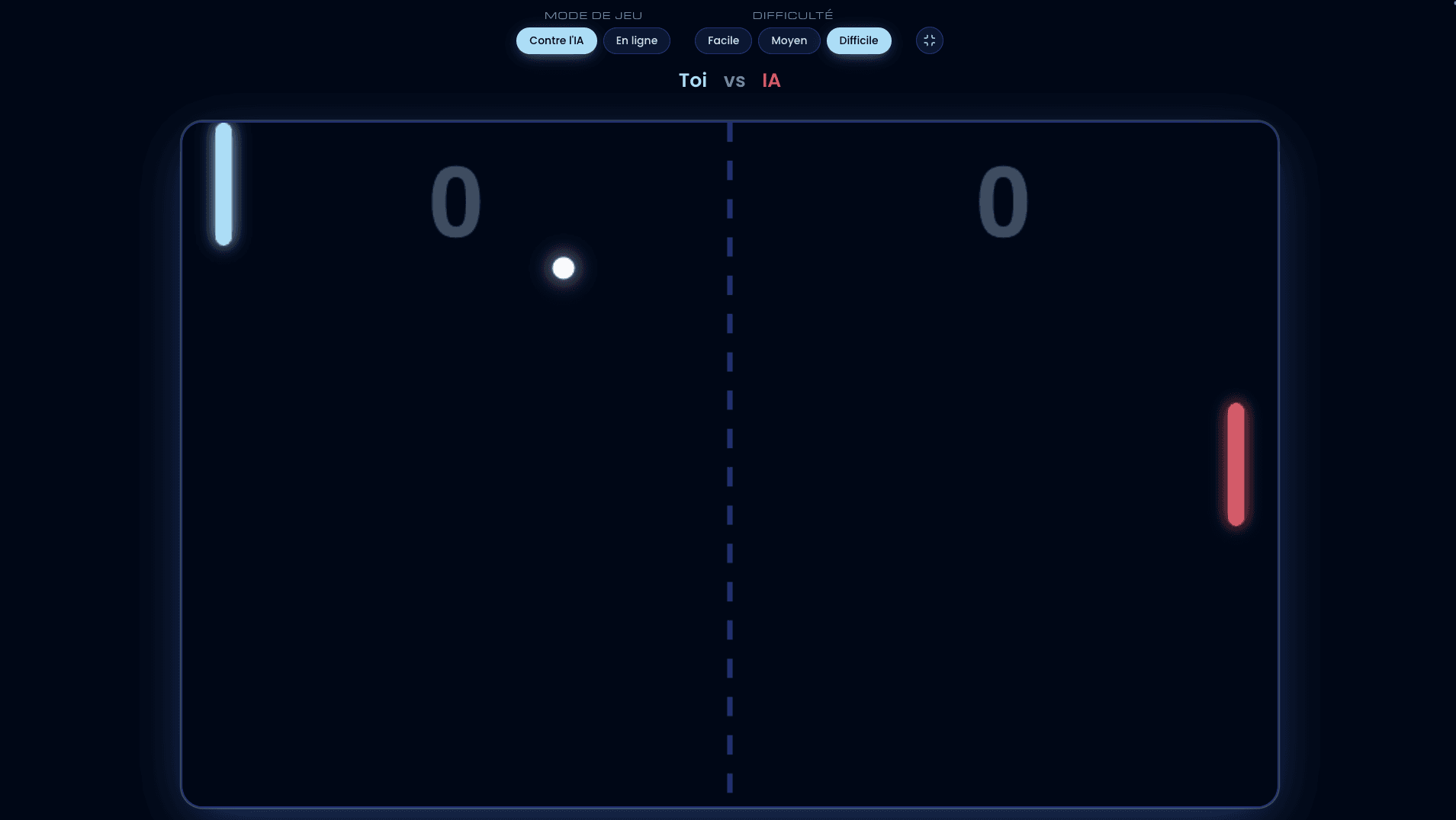Illustration du jeu Pong